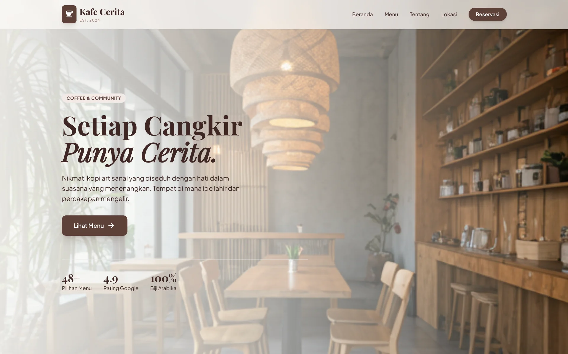 Kafe Cerita: Merancang Pengalaman Digital Artisanal